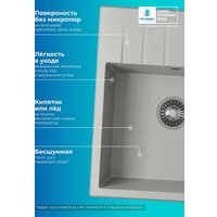 Кухонная мойка Polygran Deka 600 (серый)