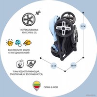 Универсальная коляска Nuovita Modo Terreno (небесный)