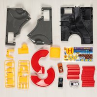 Детские автотреки, трассы Labalu 3-уровневый с дорогой и автомобилями P3488A-1 (красный, 3 машинки)