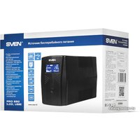 Источник бесперебойного питания SVEN Pro 650 (LCD, USB)