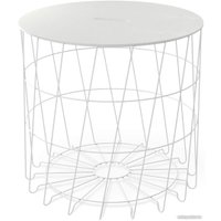 Журнальный столик Sheffilton SHT-CT41 254674 (мисандея/белый муар)