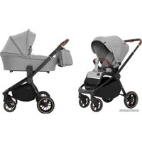 Универсальная коляска Carrello Epica 2022 CRL-8510/1 (2 в 1, silver grey, черная рама)