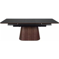 Кухонный стол Signal Monaco 160-200/90 (черный/орех)