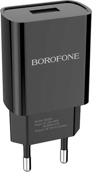 

Сетевое зарядное Borofone BA20A (черный)