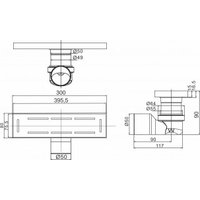 Трап/канал Magdrain JC300Q50-B