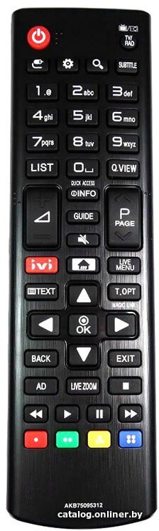 Пульт ДУ Huayu AKB75095312 для TV LG
