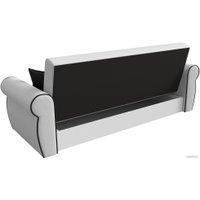 Диван Лига диванов Лига-019 118383 (экокожа, белый/черный/подушки черный)