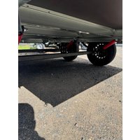 Двухосный прицеп AvtoS A35Р2B (3500x1500x300, R13, ресс. AL-KO, тент 1200мм Аэро)