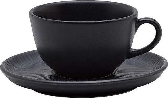 

Чашка с блюдцем Oxford Flat Shape Onix 136391 AO04-1C05