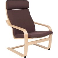 Интерьерное кресло AksHome Relax (ткань, коричневый 10858-15)