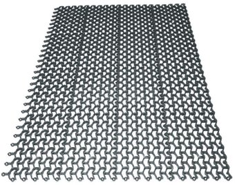 Придверный коврик Пластизделие Пила 82х58 (серебристый)