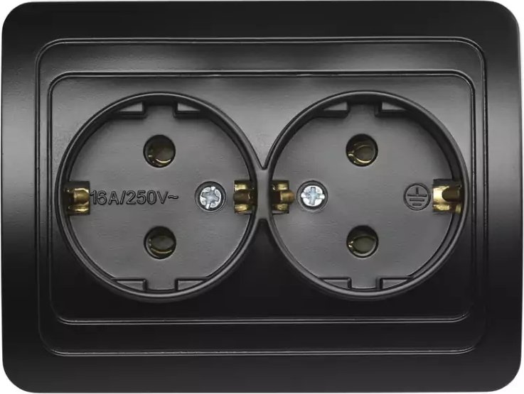 Розетка SmartBuy Марс SBE-04b-10-SW1-0