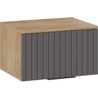 Тумба для обуви Трия Хилтон №4 251068 (дуб крафт золотой/графит матовый)