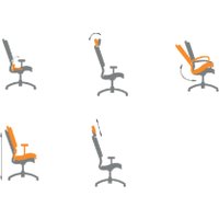 Офисное кресло CHAIRMAN CH633 (ткань, черный пластик/черный) в Бресте