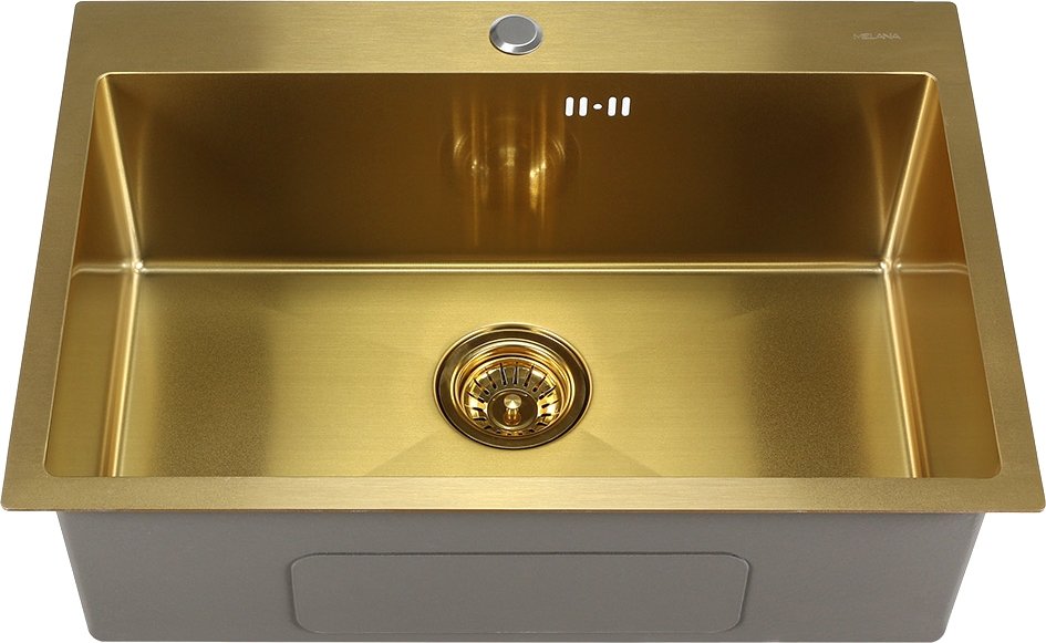 

Кухонная мойка Melana ProfLine D6545HG (сатин золотой, глубина 22 см, сталь 3 мм)
