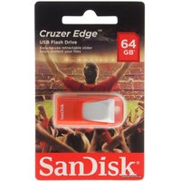 USB Flash SanDisk Cruzer Edge 64GB (красный/белый) [SDCZ51-064G-E35RG]