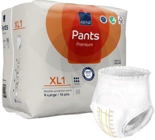 

Трусы-подгузники для взрослых Abena Pants XL1 Premium (16 шт)