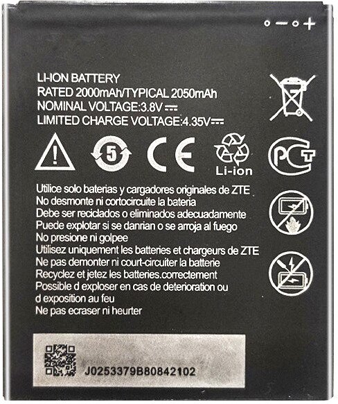 

Аккумулятор для телефона By-mobile совместим с ZTE Blade A3 LI3820T43P4H695945