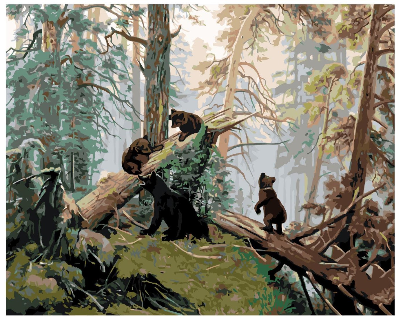 

Картина по номерам SLAVINA Утро в сосновом лесу ИИ Шишкин Z-Z101100220