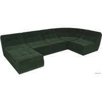 П-образный диван Лига диванов Холидей 101848 (зеленый)