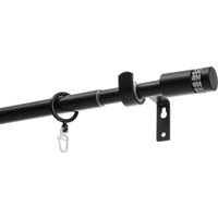 Карниз для штор Sundays Home Имидж Раздвижной 16/19мм 1-рядный (черный матовый, 1.6-3м)