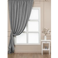 Комплект штор Amore Mio Блэкаут лен однотонный 102-02 150x270 90303 (серый)