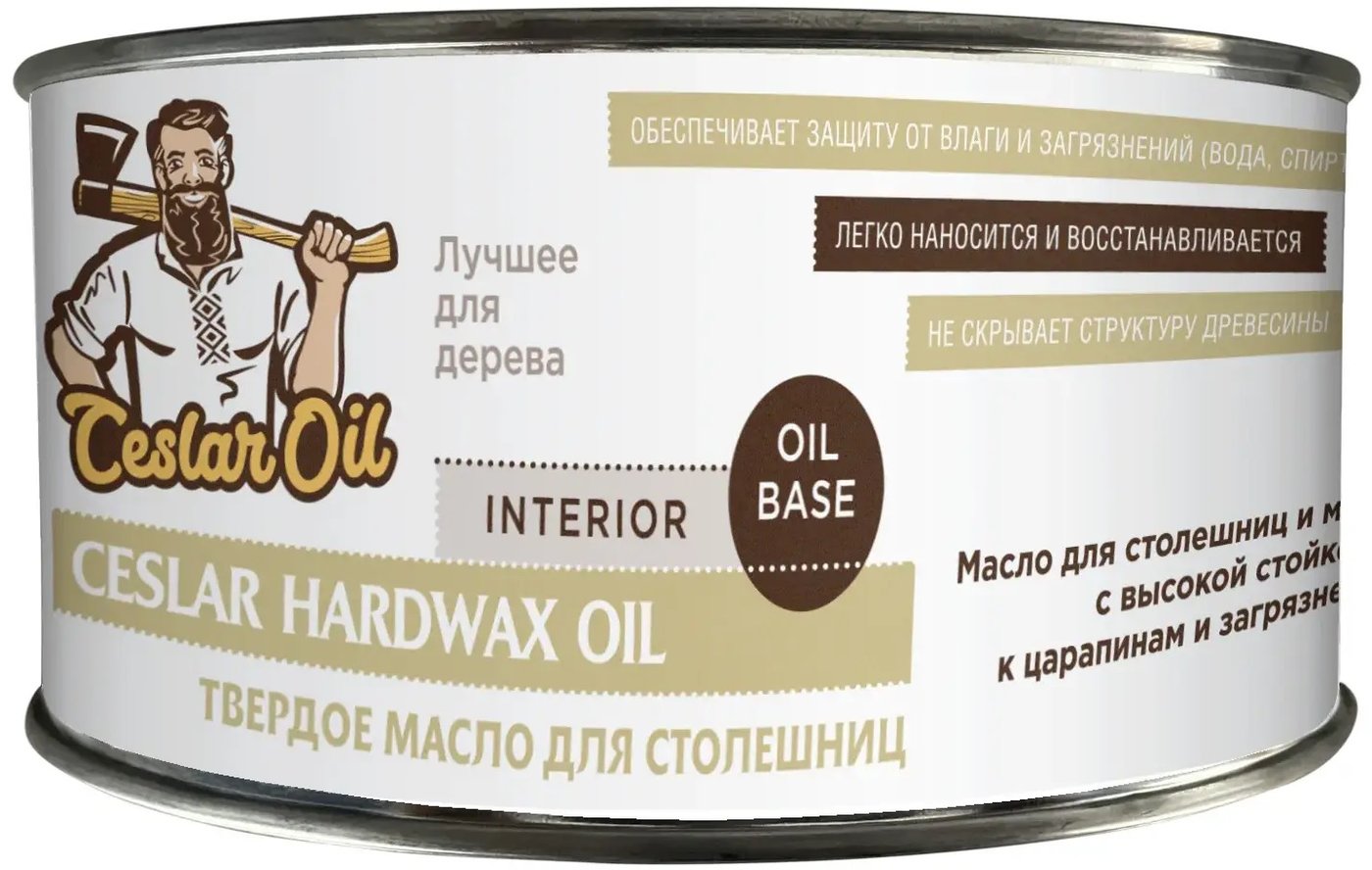 

Масло Ceslar Hard Wax Oil 0.45л (прозрачный полуматовый)