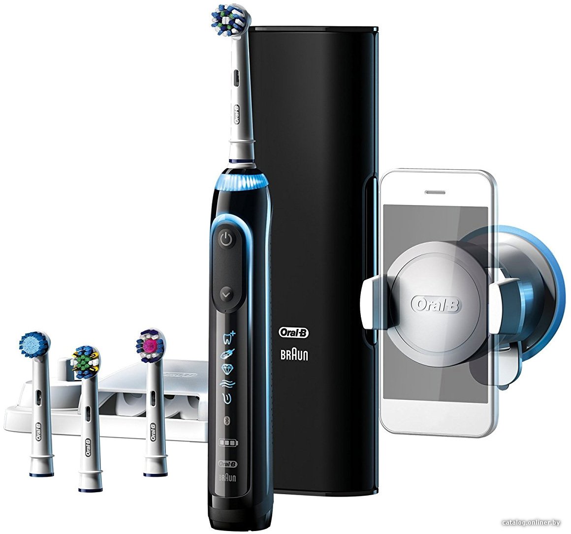Электрическая зубная щетка Oral-B Genius 9000N black (D701.545.6XC)