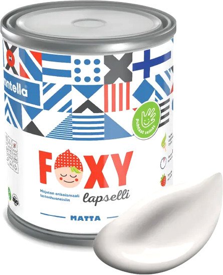 

Краска Finntella Foxy Lapselli Matte Kives F-50-1-1-FL201 0.9 л (белый/серый)