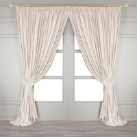 Комплект штор Mio Tesoro Velvet 150x260 + Гардина Вуаль 300х260 (кремовый, белый)