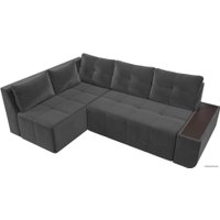 Угловой диван Mebelico Амадэус 109686 (левый, велюр, серый)