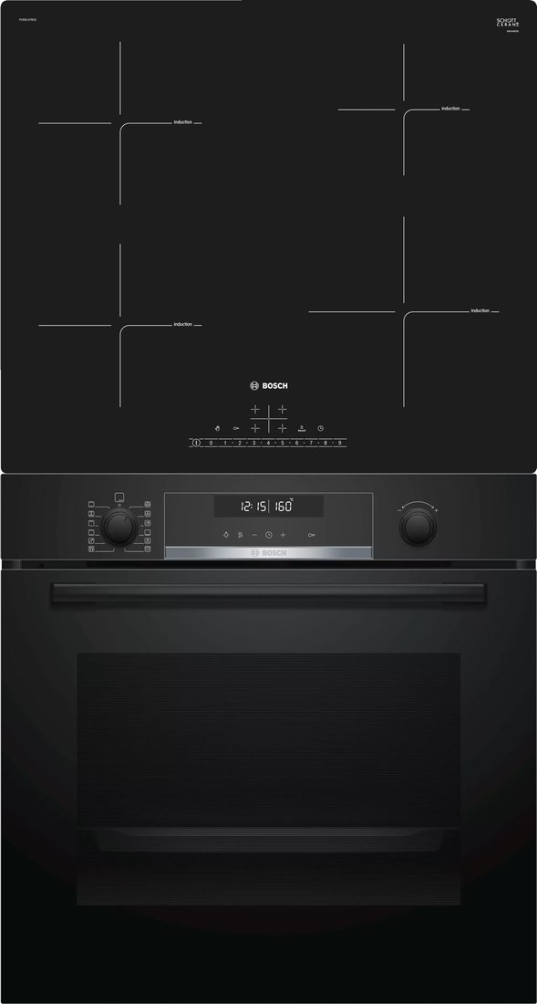 

Комплект встраиваемой техники Bosch HBA578BB0 + PUE611FB1E