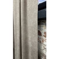 Комплект штор КронасМАрт Канвас 300x270 (2шт, темно-бежевый)