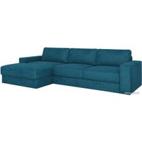 Угловой диван Rivalli Дискавери + оттоманка левая (Sher Turquoise)