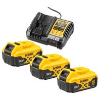 Аккумулятор с зарядным устройством DeWalt DCB1104P3 (18В/3x5 Ач + 12-18В)