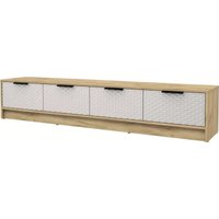 Тумба Интерлиния ТВ Концепт КТ-ТВ4-35 Техно (дуб золотой/кашемир)