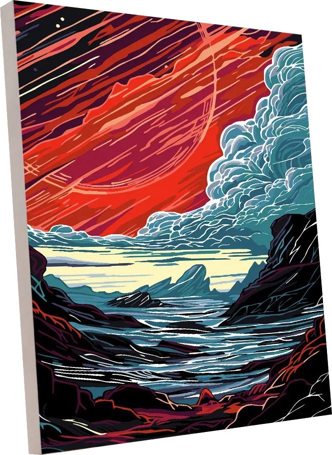 

Картина по номерам PaintLine Морская симфония в красном PL-00390