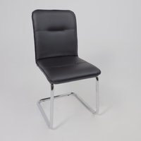Офисный стул AksHome Вена (экокожа, черная/хром) в Могилеве