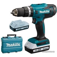 Ударная дрель-шуруповерт Makita HP488DWE (с 2-мя АКБ, кейс)