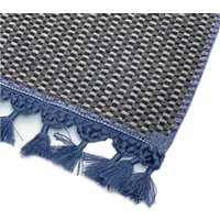 Ковер для жилой комнаты Karven Post Dokuma Sacakli 80x120 KV 027 (индиго)