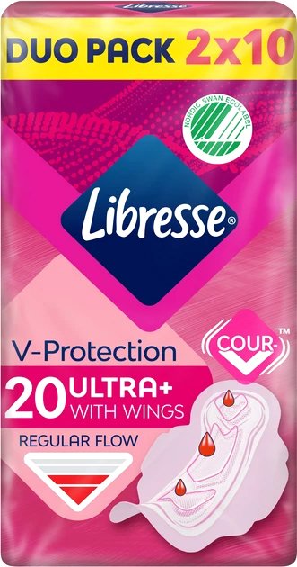 

Прокладки гигиенические Libresse Ultra+ with wings (20 шт)