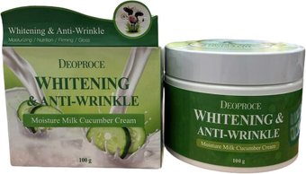  Deoproce Крем для лица Deoproce Moisture Milk Cucumber Cream 100 мл