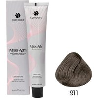 Крем-краска Adricoco Miss Adri 911 (100мл, осветляющий серебристый пепельный)
