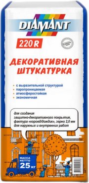 

Декоративная штукатурка Diamant 220 R (25 кг, белый)