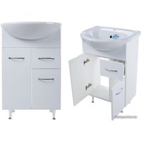  Tivoli Тумба Сити 55 462317 с умывальником Уют 55 (белый)