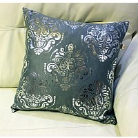 Декоративная подушка Matex Luxury Обои 14-034 (серебристый/серый)