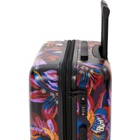 Чемодан-спиннер L'Case RIO-M 69/79 л (принт цветы)