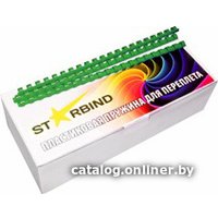 Пластиковая пружина для переплета Starbind A4 10 мм 100 шт (зеленый)