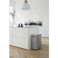 Система сортировки мусора Brabantia Bo Pedal Bin 2 x 30 л (минерально-серый)