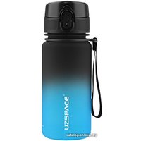 Бутылка для воды UZSpace Colorful Frosted 3034 (черный/синий)